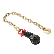DURAFORCE 4 X 2 Ton Snatch Block w/ Chain Flatbed Tow Truck Rollback Car Carrier Cable