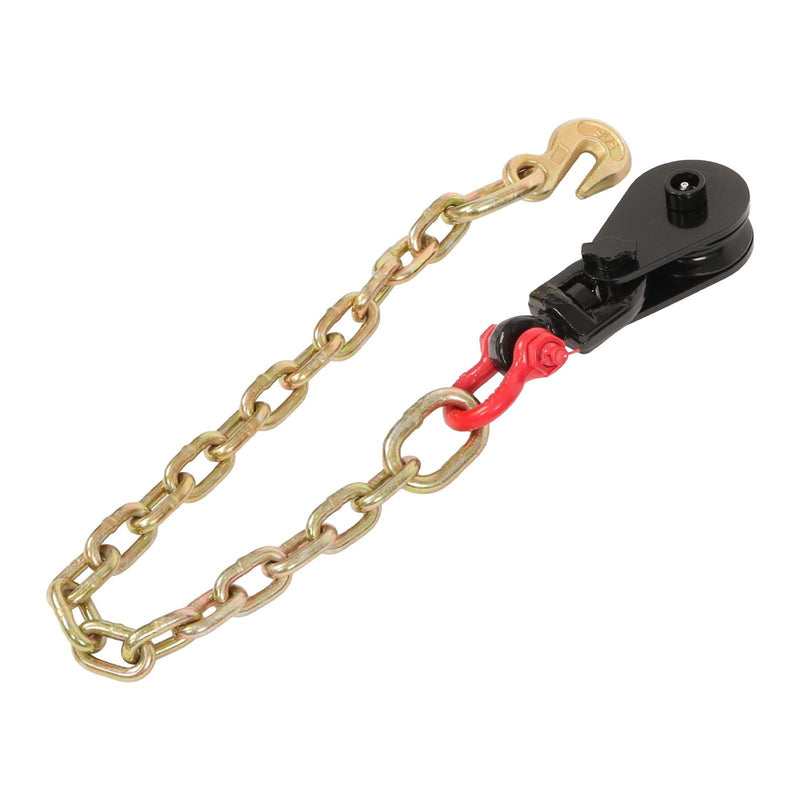 DURAFORCE 4 X 2 Ton Snatch Block w/ Chain Flatbed Tow Truck Rollback Car Carrier Cable