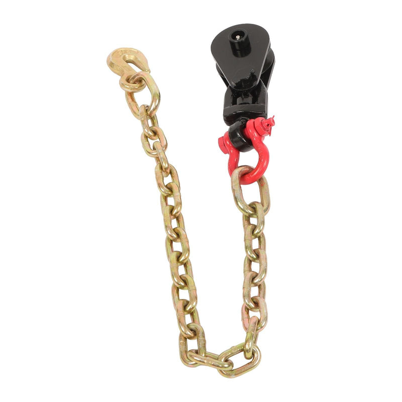 DURAFORCE 4 X 2 Ton Snatch Block w/ Chain Flatbed Tow Truck Rollback Car Carrier Cable