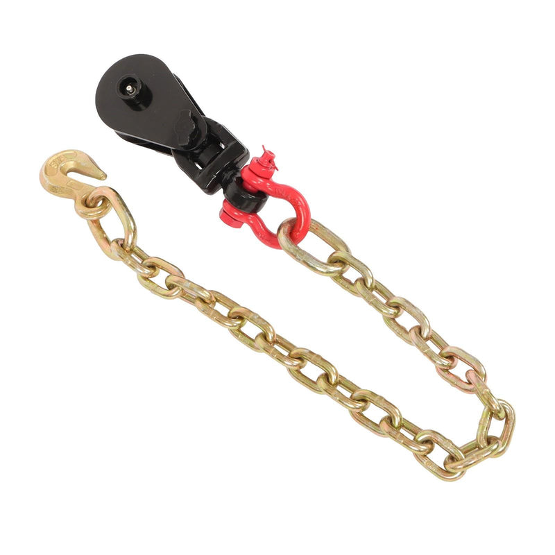 DURAFORCE 4 X 2 Ton Snatch Block w/ Chain Flatbed Tow Truck Rollback Car Carrier Cable