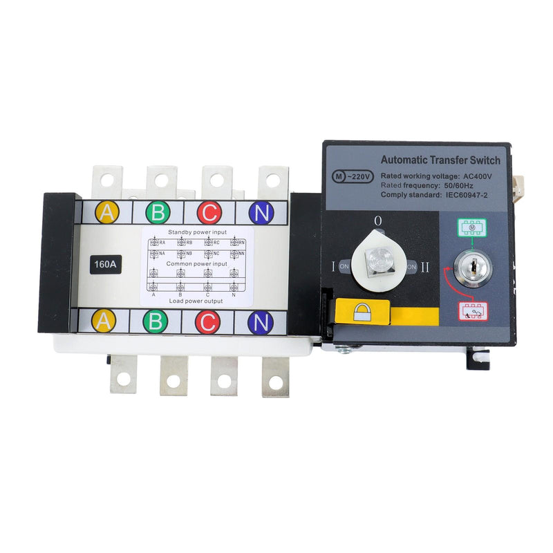 DURAFORCE Generator Industrial Automatic Transfer Switch 160A 4P ATS 110/220V Grid To AC