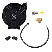 DURAFORCE Pressure Washer Hose Reel 50ft With Swivel Arm 3/8" NPT Outlet Pipe 4000 PSI