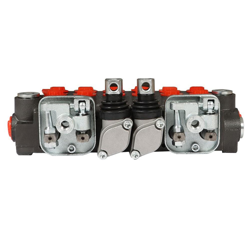 DURAFORCE Hydraulic Backhoe 11 GPM Directional Control Valve 6 Spool With 2 Joysticks