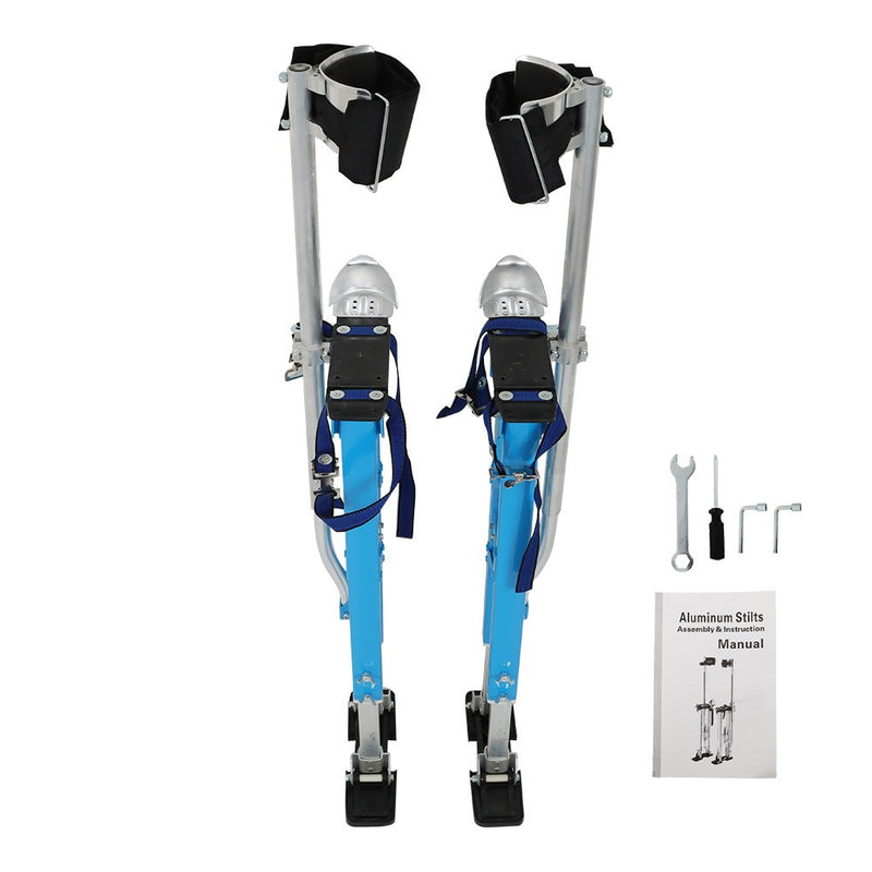 DURAFORCE Adjustable 36" - 48" Drywall Stilts For Painters Walking Finishing Tools Blue