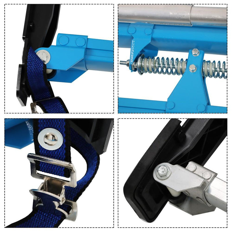 DURAFORCE Adjustable 36" - 48" Drywall Stilts For Painters Walking Finishing Tools Blue