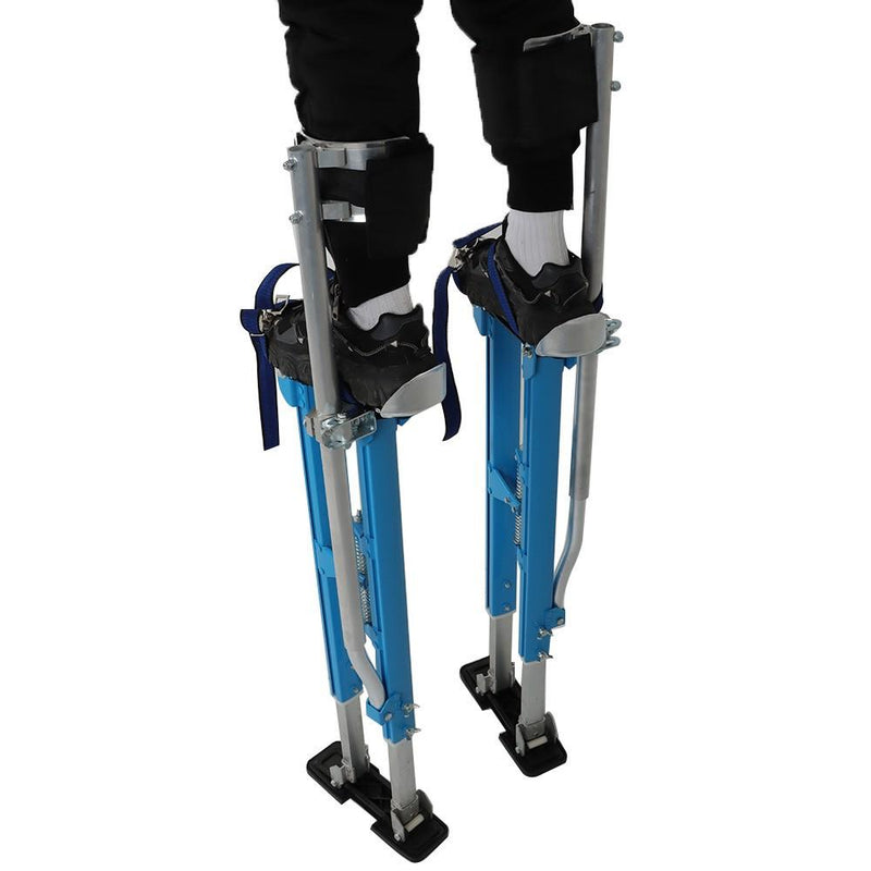 DURAFORCE Adjustable 36" - 48" Drywall Stilts For Painters Walking Finishing Tools Blue