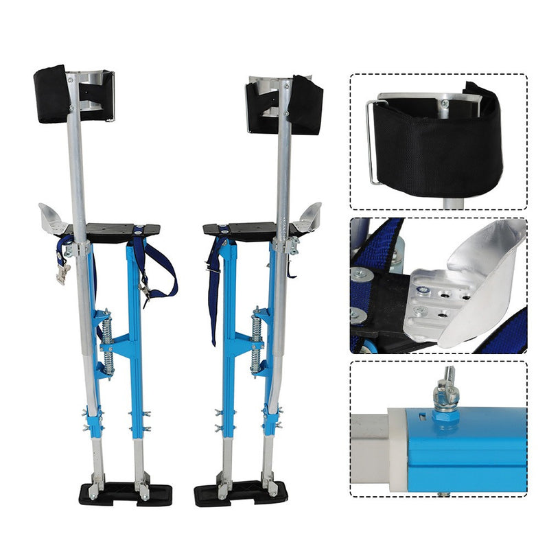 DURAFORCE Adjustable 36"-48" Drywall Stilt Tool For Painters Walking Finishing Tools Blue