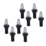 DURAFORCE 8 Pcs Chucks Tool Holder Set W. 4" Long Gage Length CAT40-ER20 Collet Chucks