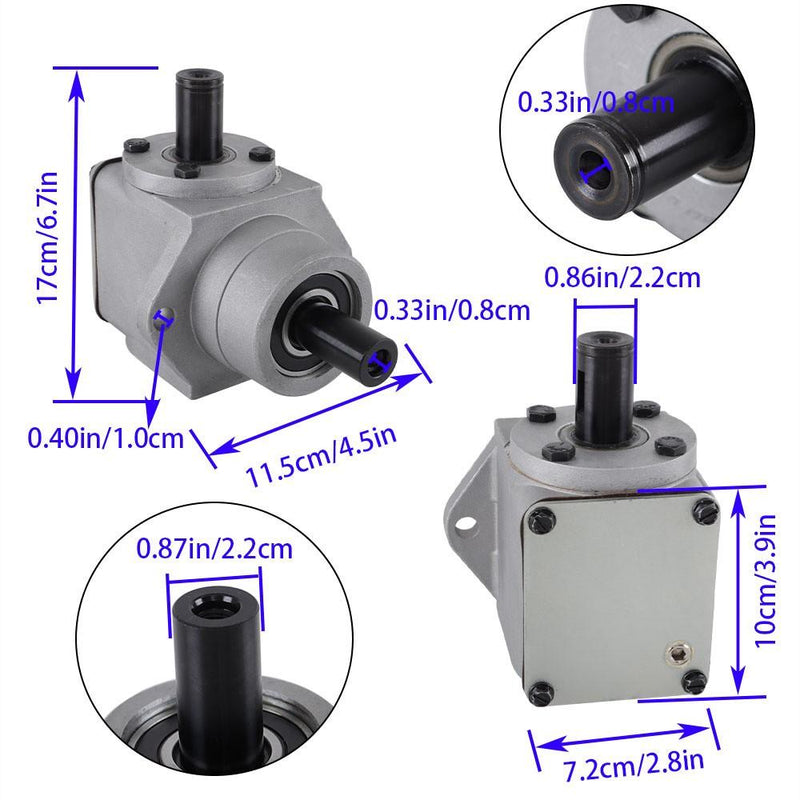 DURAFORCE 390024 Mower Deck Gearbox Fit For Grasshopper Right Angle CCW Front Mount Mower