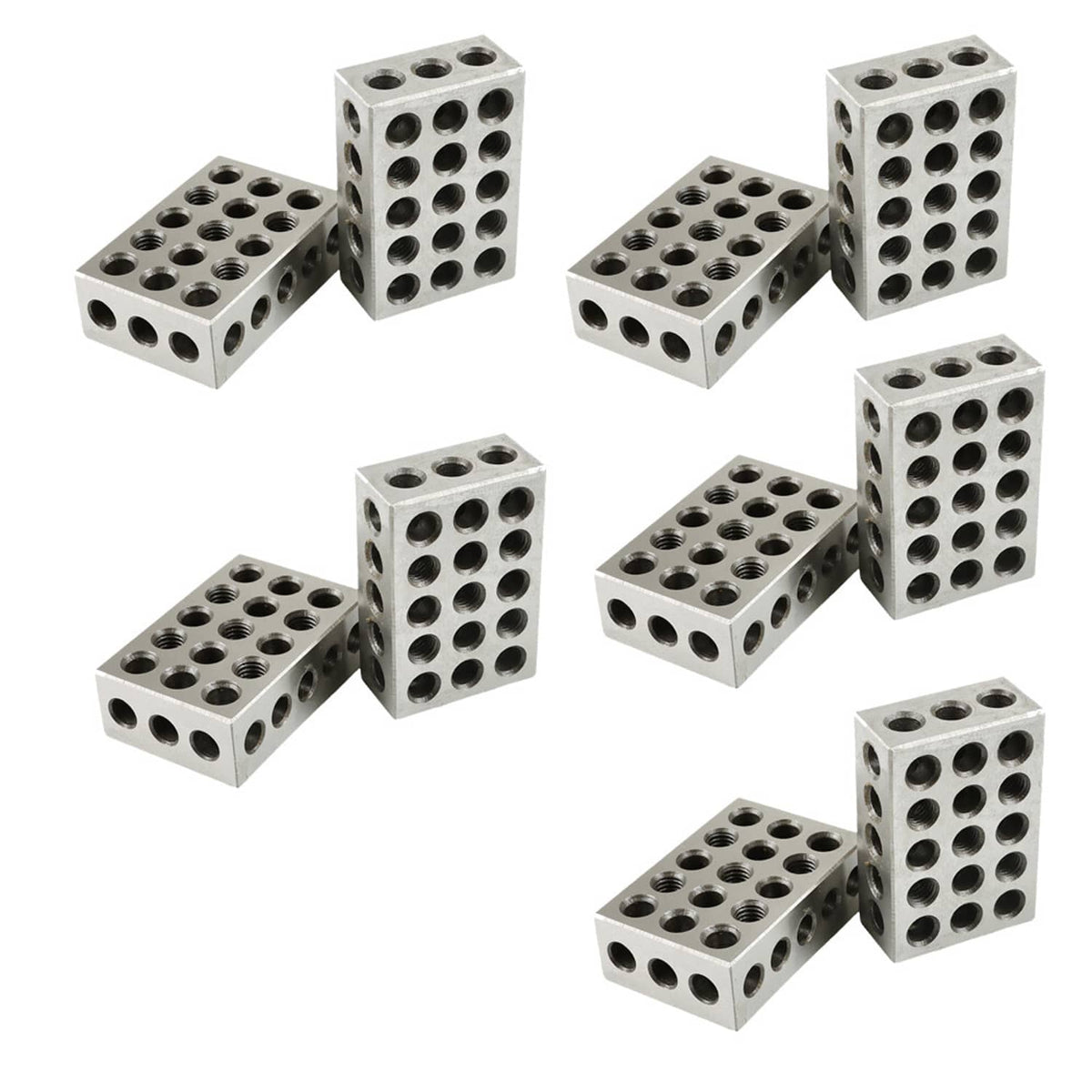 1-2-3 blocks 23 holes .0002" MACHINIST 123 10 MATCHED PAIRS ULTRA PREC ...