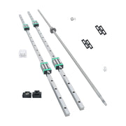DURAFORCE HGR20 1200mm Linear Rail & SFU1605 Ball Screw Kit, 2 Rails + BF12 BK12