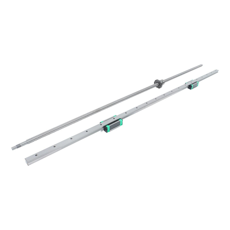 DURAFORCE HGR20 1200mm Linear Rail & SFU1605 Ball Screw Kit, 2 Rails + BF12 BK12