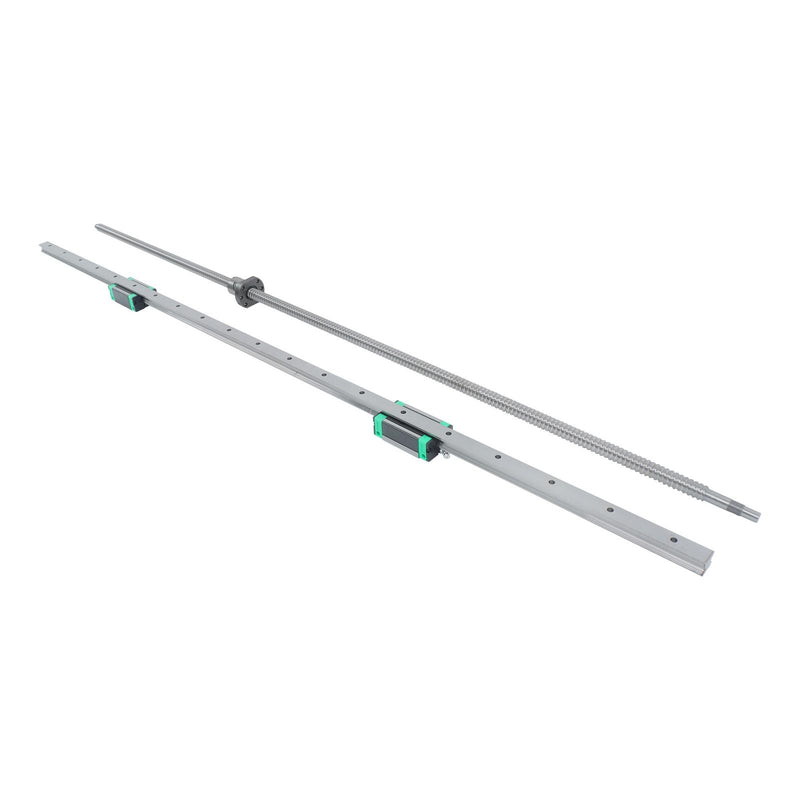 DURAFORCE HGR20 1200mm Linear Rail & SFU1605 Ball Screw Kit, 2 Rails + BF12 BK12
