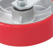 DURAFORCE 4 Pack Heavy Duty Swivel Caster Wheels 6" × 2" Polyurethane 4800Lbs Industrial