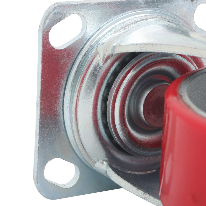 DURAFORCE 4 Pack Heavy Duty Swivel Caster Wheels 6" × 2" Polyurethane 4800Lbs Industrial