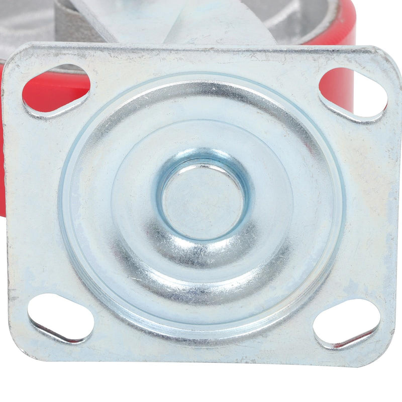 DURAFORCE 4 Pack Heavy Duty Swivel Caster Wheels 6" × 2" Polyurethane 4800Lbs Industrial