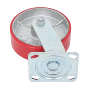 DURAFORCE 4 Pack Heavy Duty Swivel Caster Wheels 6" × 2" Polyurethane 4800Lbs Industrial