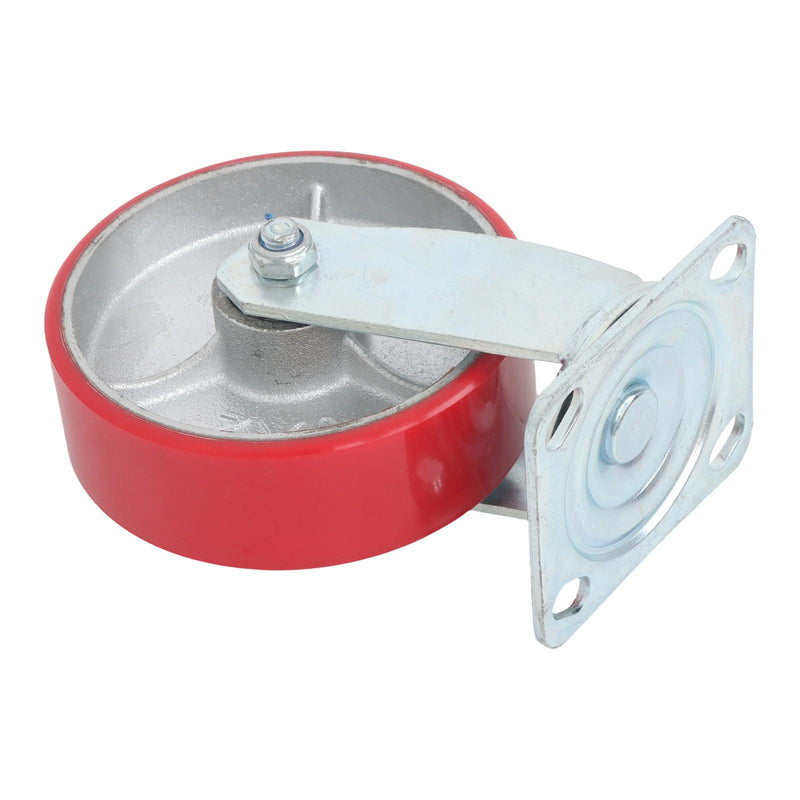 DURAFORCE 4 Pack Heavy Duty Swivel Caster Wheels 6" × 2" Polyurethane 4800Lbs Industrial