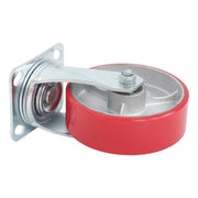 DURAFORCE 4 Pack Heavy Duty Swivel Caster Wheels 6" × 2" Polyurethane 4800Lbs Industrial