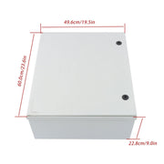 DURAFORCE Fiberglass Steel 24x20x9" Electrical NEMA 4X Enclosure IP65 Waterproof
