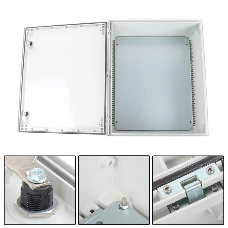 DURAFORCE Fiberglass Steel 24x20x9" Electrical NEMA 4X Enclosure IP65 Waterproof