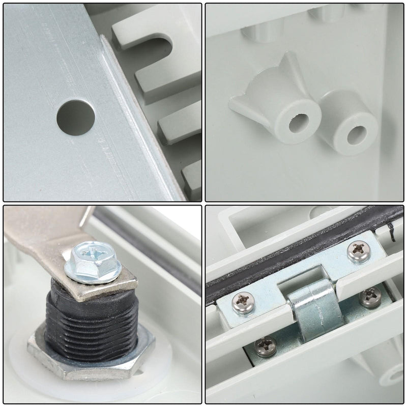 DURAFORCE Fiberglass Steel 24x20x9" Electrical NEMA 4X Enclosure IP65 Waterproof