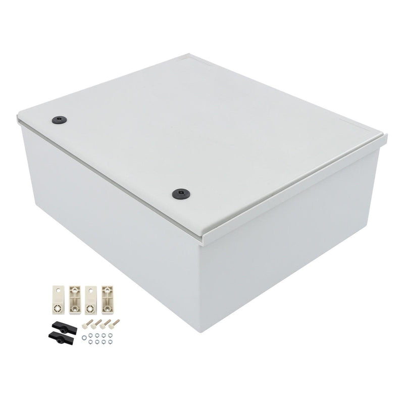 DURAFORCE Fiberglass Steel 24x20x9" Electrical NEMA 4X Enclosure IP65 Waterproof