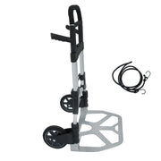 DURAFORCE 500 LB Aluminum Folding Hand Truck with Telescoping Handle & Elastic Ropes