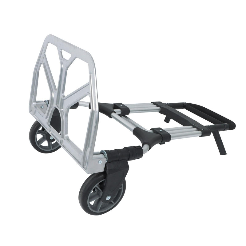 DURAFORCE 500 LB Aluminum Folding Hand Truck with Telescoping Handle & Elastic Ropes