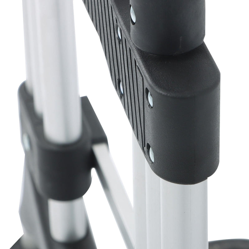 DURAFORCE 500 LB Aluminum Folding Hand Truck with Telescoping Handle & Elastic Ropes