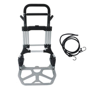 DURAFORCE 500 LB Aluminum Folding Hand Truck with Telescoping Handle & Elastic Ropes