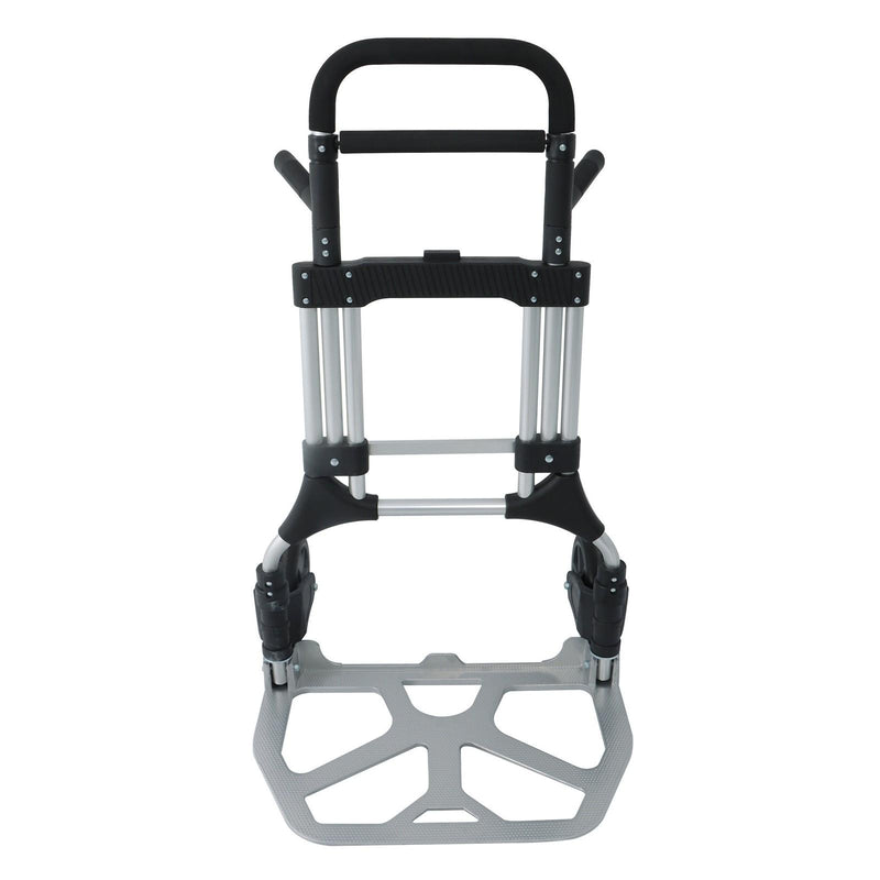 DURAFORCE 500 LB Aluminum Folding Hand Truck with Telescoping Handle & Elastic Ropes