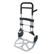 DURAFORCE 500 LB Aluminum Folding Hand Truck with Telescoping Handle & Elastic Ropes