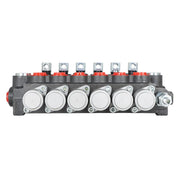 DURAFORCE 6 Spool Hydraulic Monoblock Double Acting Control Valve SAE11GPM+Conversion Plug