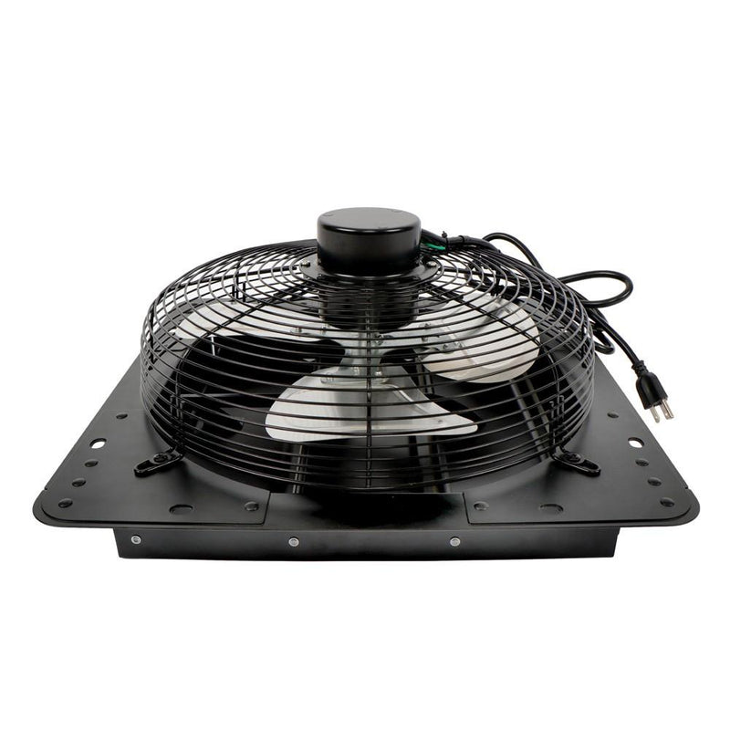 DURAFORCE 14 Inch Shutter Exhaust Fan W/ Speed Controller High Speed Wall Mounted 1550 CFM