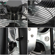 DURAFORCE 14 Inch Shutter Exhaust Fan W/ Speed Controller High Speed Wall Mounted 1550 CFM