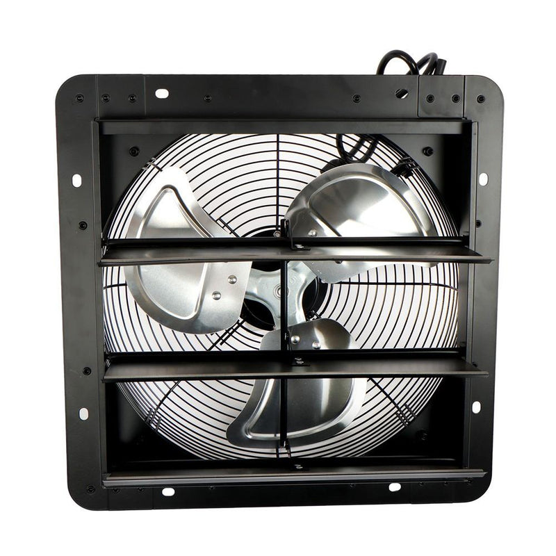 DURAFORCE 14 Inch Shutter Exhaust Fan W/ Speed Controller High Speed Wall Mounted 1550 CFM