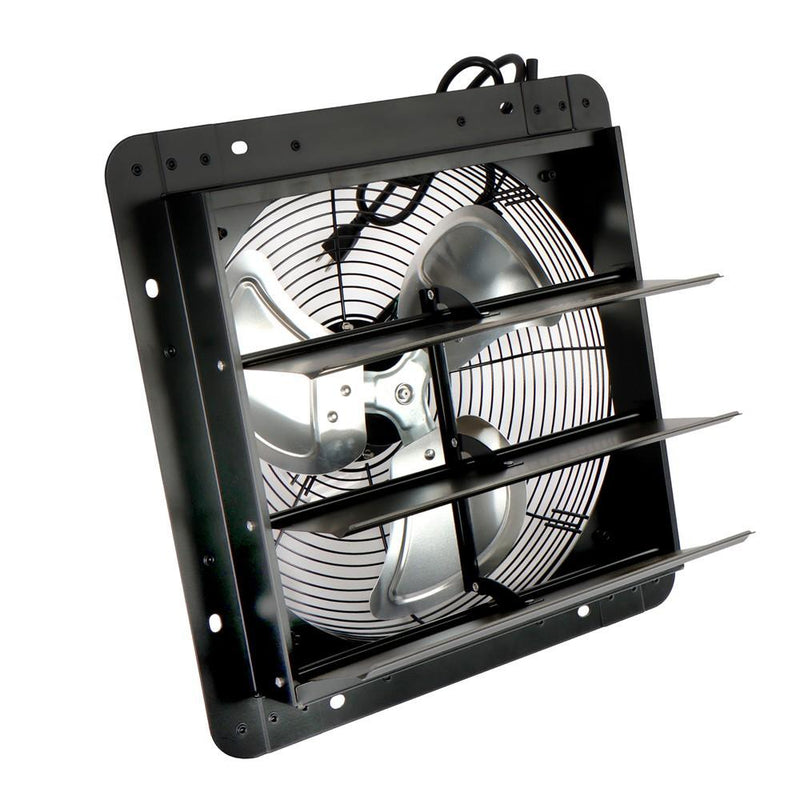 DURAFORCE 14 Inch Shutter Exhaust Fan W/ Speed Controller High Speed Wall Mounted 1550 CFM