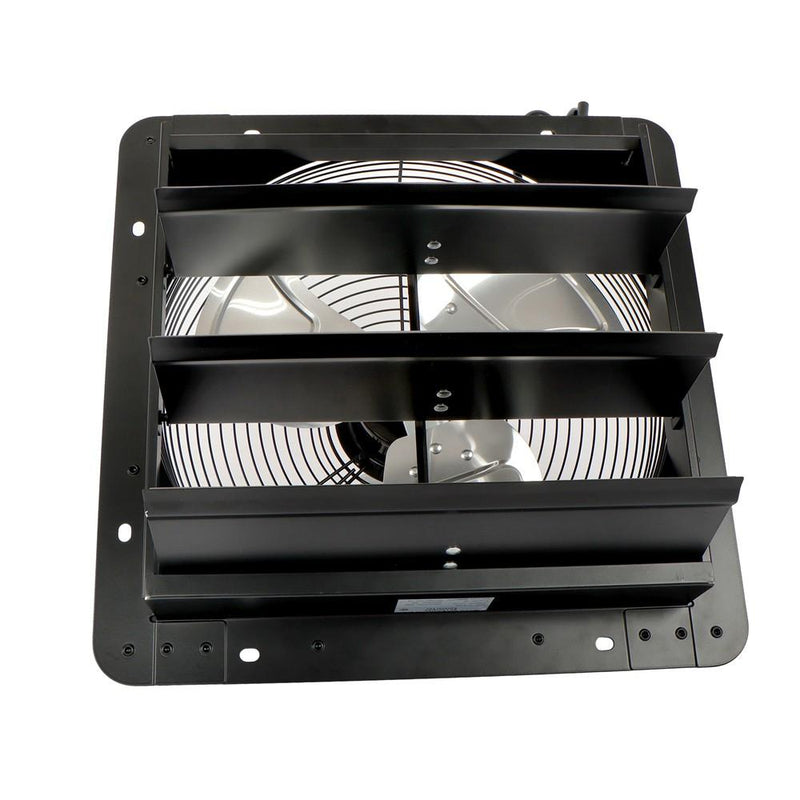 DURAFORCE 14 Inch Shutter Exhaust Fan W/ Speed Controller High Speed Wall Mounted 1550 CFM