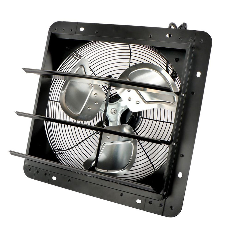 DURAFORCE 14 Inch Shutter Exhaust Fan W/ Speed Controller High Speed Wall Mounted 1550 CFM