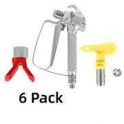 DURAFORCE 6 Pcs Airless Paint Spray Gun 3600PSI For Sprayers With 517 Tip & Tip Guard