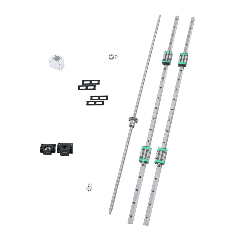 DURAFORCE HGR20 1200mm Linear Rail & SFU1605 Ball Screw Kit 2 Rails + BF12 BK12