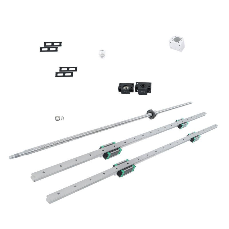 DURAFORCE HGR20 1200mm Linear Rail & SFU1605 Ball Screw Kit 2 Rails + BF12 BK12