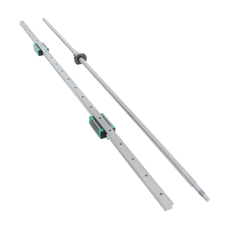 DURAFORCE HGR20 1200mm Linear Rail & SFU1605 Ball Screw Kit 2 Rails + BF12 BK12