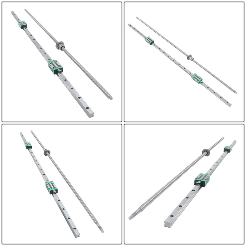 DURAFORCE HGR20 1200mm Linear Rail & SFU1605 Ball Screw Kit 2 Rails + BF12 BK12