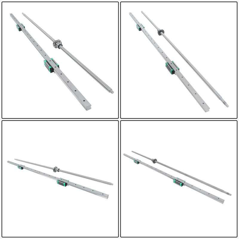 DURAFORCE HGR20 1200mm Linear Rail & SFU1605 Ball Screw Kit 2 Rails + BF12 BK12