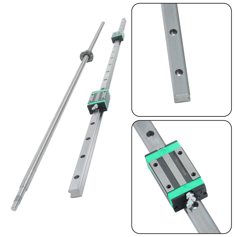 DURAFORCE HGR20 1200mm Linear Rail & SFU1605 Ball Screw Kit 2 Rails + BF12 BK12