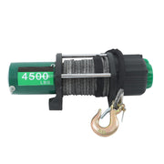 DURAFORCE 4500lbs Synthetic Rope Electric Winch Waterproof IP67 with 82ft Wireless Remote