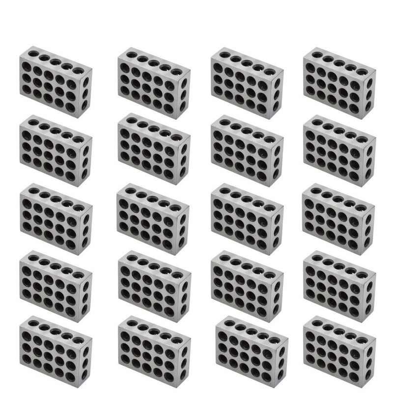 DURAFORCE 10 Matched Pair High Quality 1-2-3 Blocks .0001" Machinist 123 Jig 23 Holes