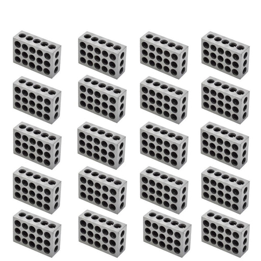DURAFORCE 10 Matched Pair High Quality 1-2-3 Blocks .0001" Machinist 123 Jig 23 Holes